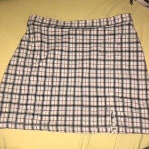 Hollister plaid mini skirt size large